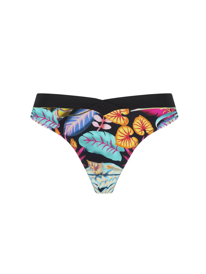 Antigel Swimwear by Lise Charmel - La Foret Magic High Cut Bikini Bottom Noir Enchante