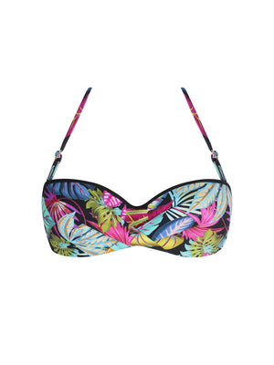 Antigel Swimwear by Lise Charmel - La Foret Magic Soft Bandeau Strapless Bikini Noir Enchante