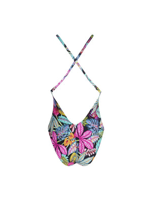 Antigel Swimwear by Lise Charmel - La Foret Magic Multi-Position Wireless Swimsuit Noir Enchante