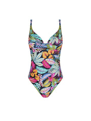 Antigel Swimwear by Lise Charmel - La Foret Magic Wireless Padded Swimsuit Noir Enchante