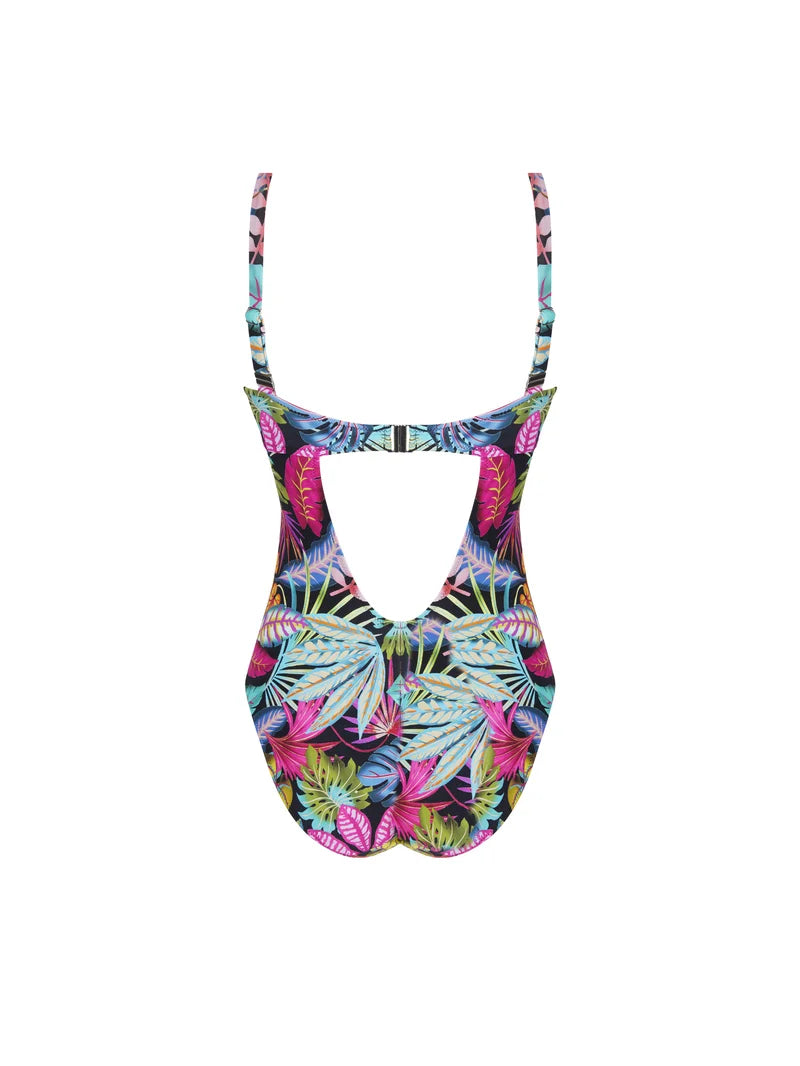 Antigel Swimwear by Lise Charmel - La Foret Magic Wireless Padded Swimsuit Noir Enchante