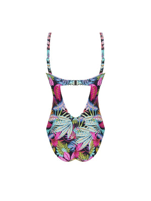 Antigel Swimwear by Lise Charmel - La Foret Magic Wireless Padded Swimsuit Noir Enchante