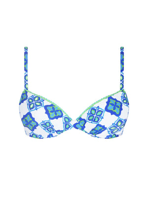 Antigel Swimwear by Lise Charmel - L'Artisane Antigel Padded Bikini Top Bleu Ceramic