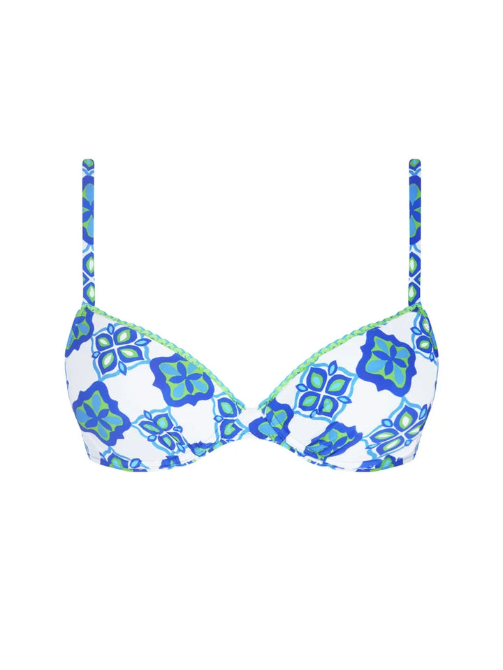 Antigel Swimwear by Lise Charmel - L'Artisane Antigel Padded Bikini Top Bleu Ceramic