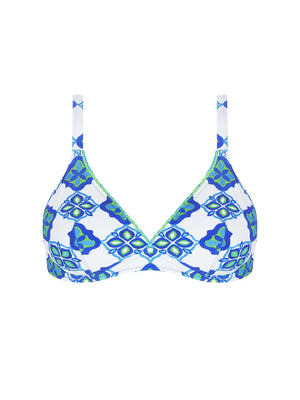 Antigel Swimwear by Lise Charmel - L'Artisane Antigel Halter Underwired Bikini Top Bleu Ceramic
