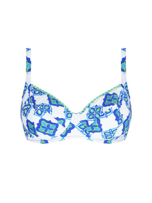 Antigel Swimwear by Lise Charmel - L'Artisane Antigel Balconet Top Bleu Ceramic