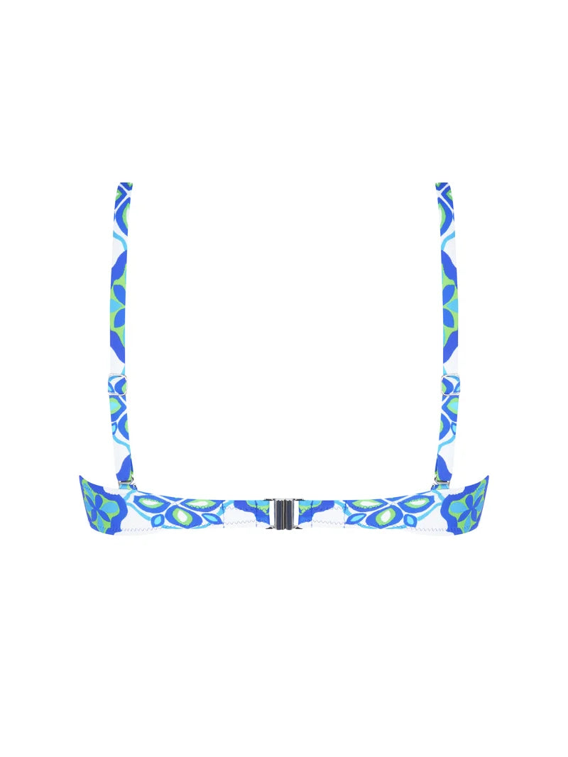 Antigel Swimwear by Lise Charmel - L'Artisane Antigel Wireless Padded Bikini Top Bleu Ceramic