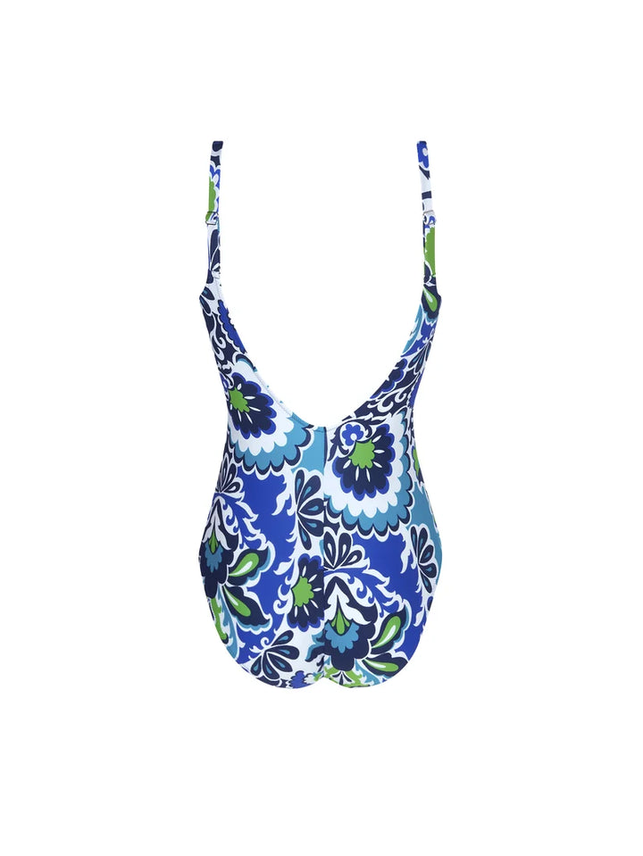 Antigel Swimwear by Lise Charmel - L'Artisane Antigel Wireless Swimsuit Bleu Ceramic