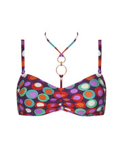 Antigel by Lise Charmel - La Pois Disco Fuller Cup Strapless Bikini Top Pois Hippie