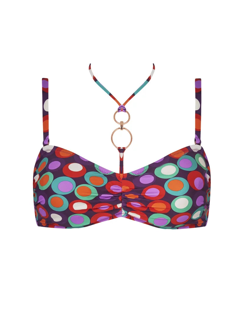 Antigel by Lise Charmel - La Pois Disco Fuller Cup Strapless Bikini Top Pois Hippie