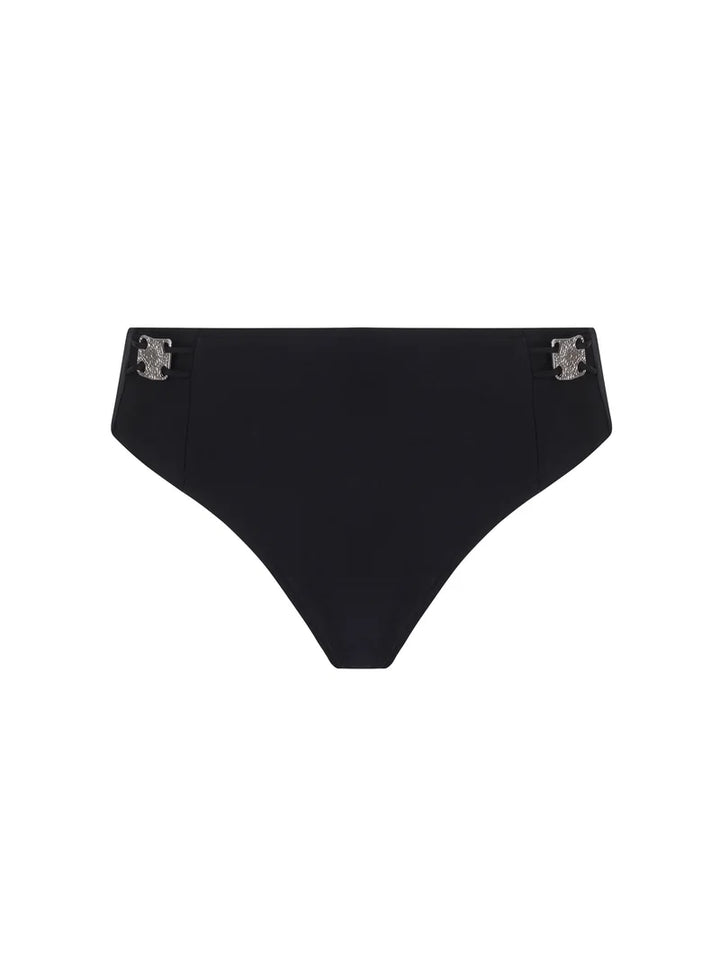 Lise Charmel Swimwear - Eclat D'argent Wide Side And Bottom Bikini Black Argent