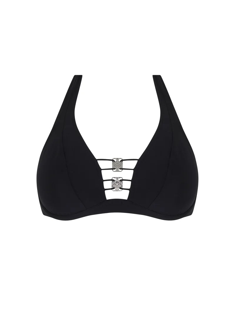 Lise Charmel Swimwear - Eclat D'argent Wired Triangle Bikini Black Argent
