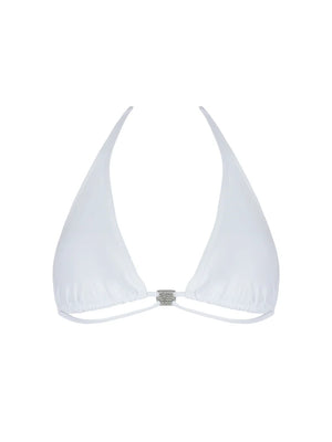 Lise Charmel Swimwear - Eclat D'argent Soft Padded Triangle Bikini With Ties White Argent