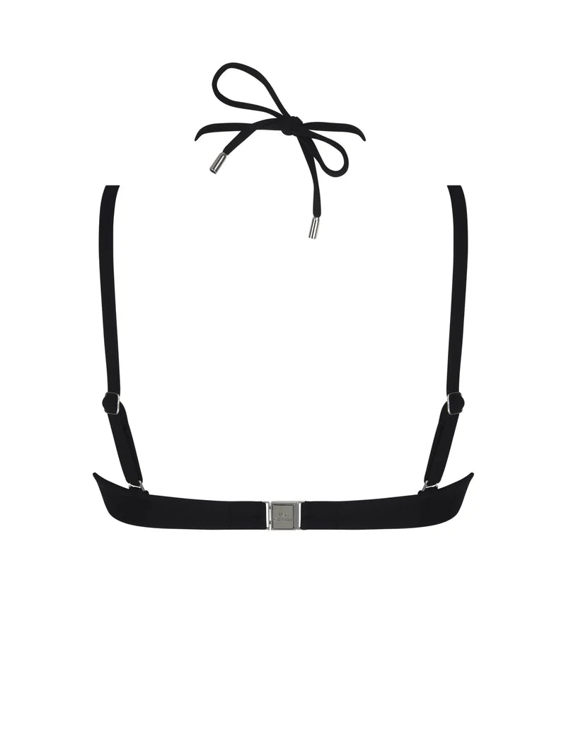 Lise Charmel Swimwear - Eclat D'argent Cropped Bustier BIkini Black Argent