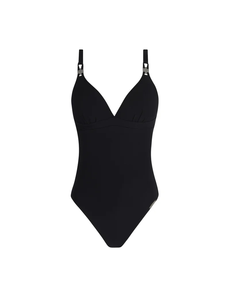 Lise Charmel Swimwear - Eclat D'argent Padded Swimsuit Black Argent