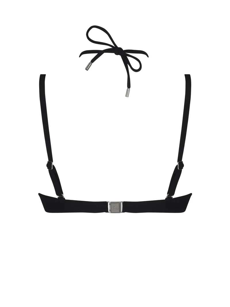 Lise Charmel Swimwear - Eclat D'argent Padded Plunge Bikini Black Argent