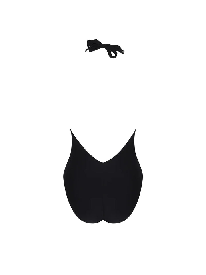 Lise Charmel Swimwear - Eclat D'argent Wireless Seduction Halter Swimsuit Black Argent