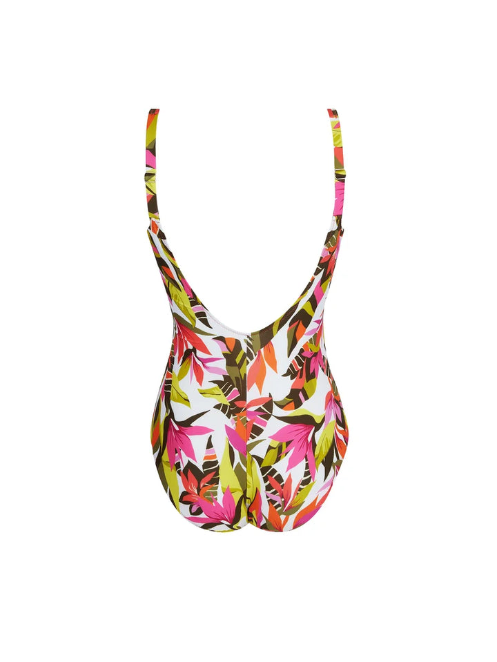 Antigel Swimwear by Lise Charmel - La Radieuse Seductive Wireless Swimsuit Blanc Canopee