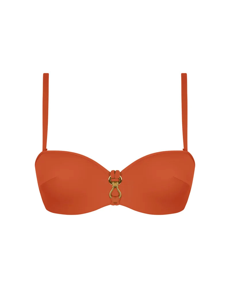 Lise Charmel Swimwear - Sillage Couture Cropped Bustier Orange Sillage