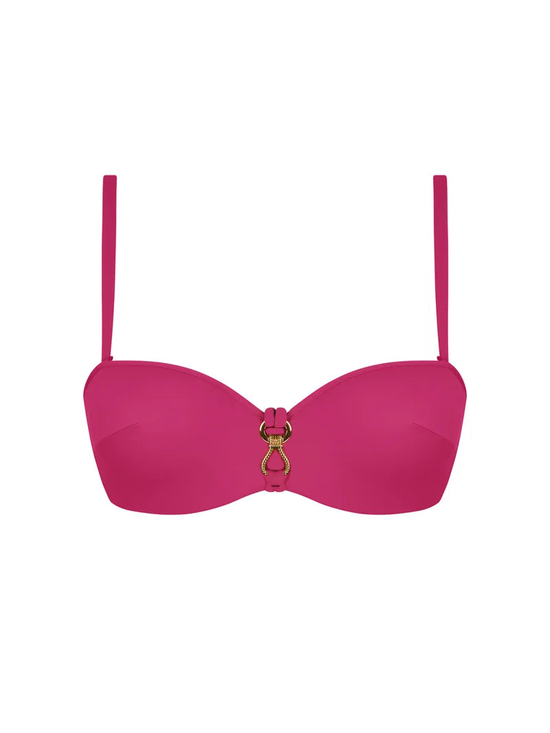 Lise Charmel Swimwear - Sillage Couture Cropped Bustier Fuschia Sillage