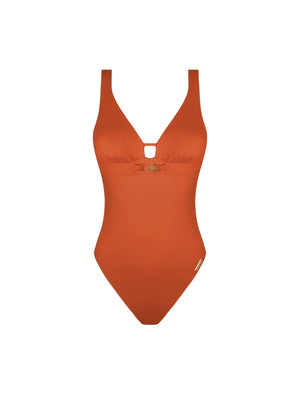 Lise Charmel Swimwear - Sillage Couture Wireless Swimsuit Underbreast Jewel Orange Sillage