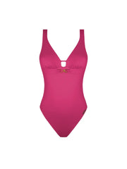 Lise Charmel Swimwear - Sillage Couture Wireless Swimsuit Underbreast Jewel Fuschia Sillage
