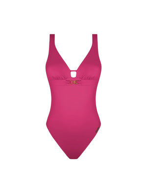 Lise Charmel Swimwear - Sillage Couture Wireless Swimsuit Underbreast Jewel Fuschia Sillage
