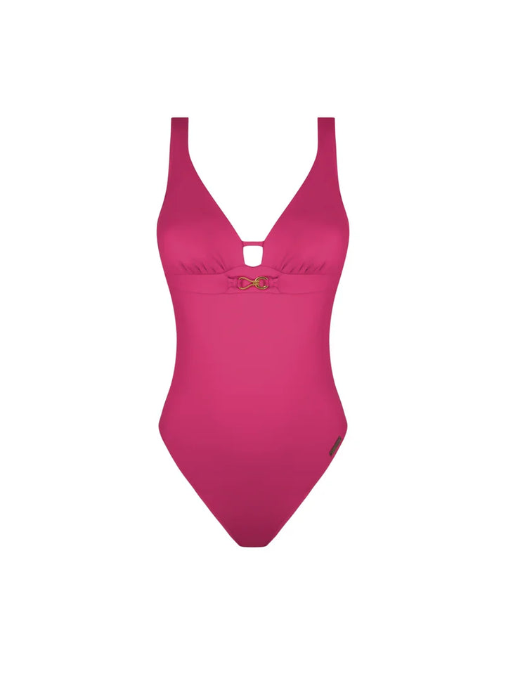 Lise Charmel Swimwear - Sillage Couture Wireless Swimsuit Underbreast Jewel Fuschia Sillage