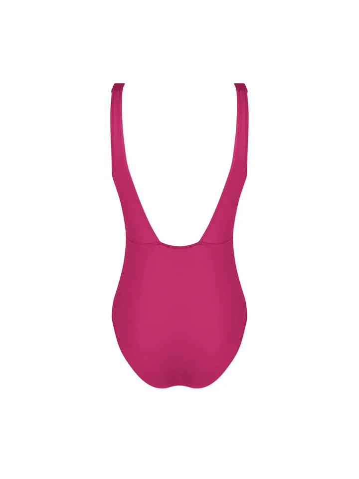 Lise Charmel Swimwear - Sillage Couture Wireless Swimsuit Underbreast Jewel Fuschia Sillage