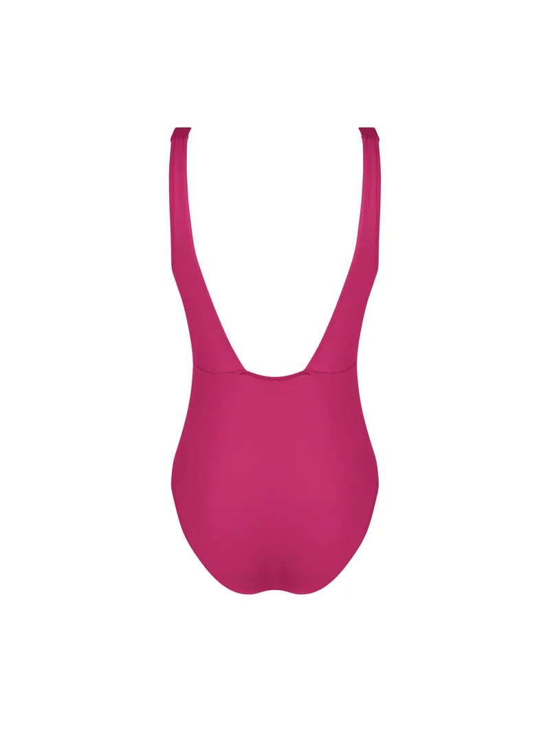 Lise Charmel Swimwear - Sillage Couture Wireless Swimsuit Underbreast Jewel Fuschia Sillage