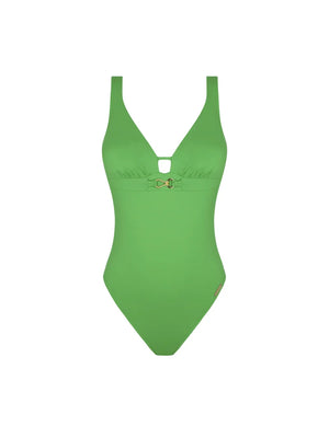 Lise Charmel Swimwear - Sillage Couture Wireless Swimsuit Underbreast Jewel Vert Sillage