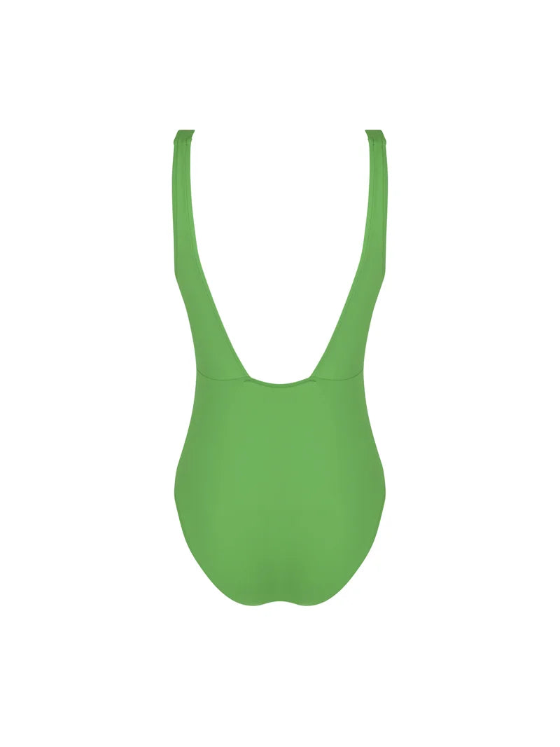 Lise Charmel Swimwear - Sillage Couture Wireless Swimsuit Underbreast Jewel Vert Sillage