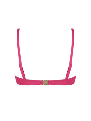Lise Charmel Swimwear - Sillage Couture Padded Plunge Bikini Top Fuschia Sillage