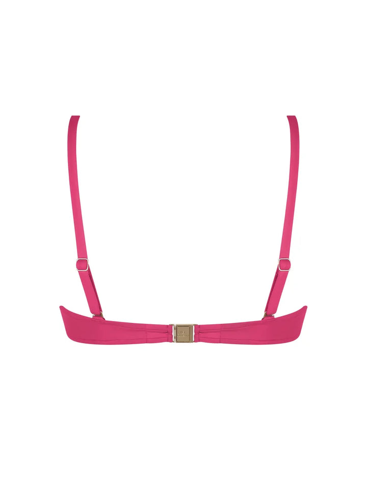 Lise Charmel Swimwear - Sillage Couture Padded Plunge Bikini Top Fuschia Sillage