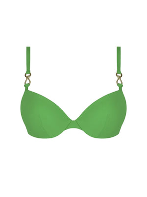 Lise Charmel Swimwear - Sillage Couture Padded Plunge Bikini Top Vert Sillage