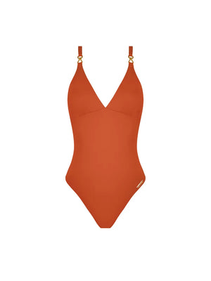 Lise Charmel Swimwear - Sillage Couture Wireless Swimsuit Strap Jewel Orange Sillage