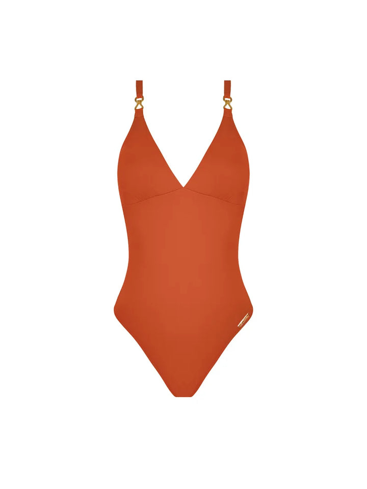 Lise Charmel Swimwear - Sillage Couture Wireless Swimsuit Strap Jewel Orange Sillage