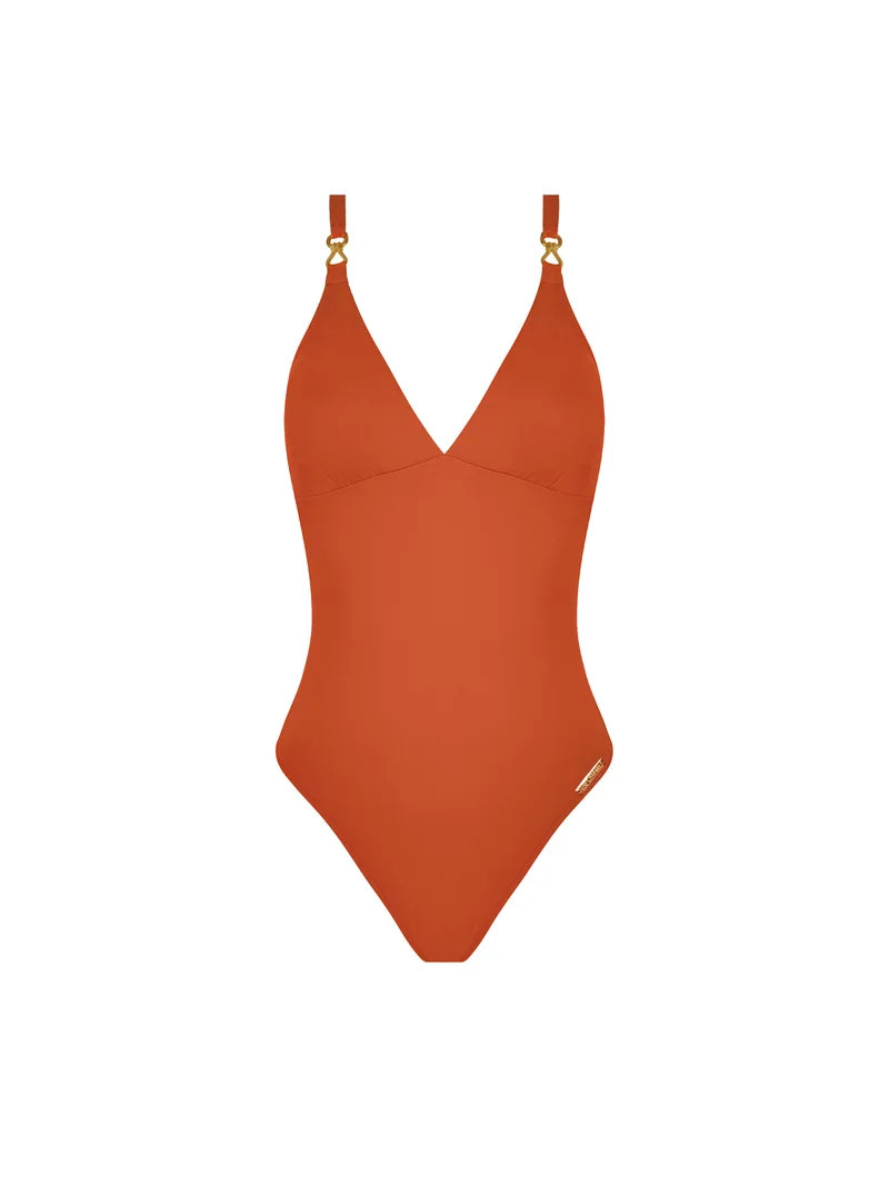 Lise Charmel Swimwear - Sillage Couture Wireless Swimsuit Strap Jewel Orange Sillage