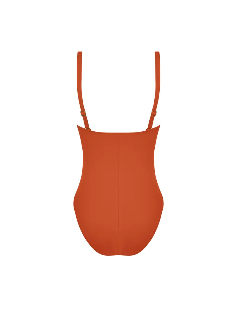 Lise Charmel Swimwear - Sillage Couture Wireless Swimsuit Strap Jewel Orange Sillage