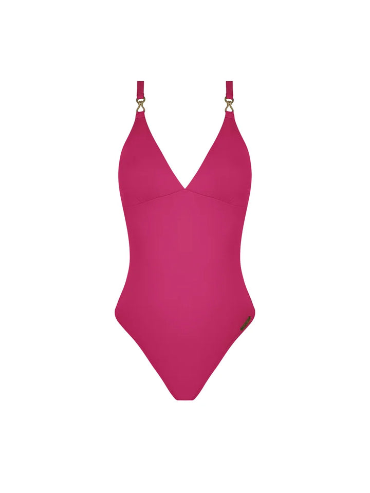 Lise Charmel Swimwear - Sillage Couture Wireless Swimsuit Strap Jewel Fuschia Sillage