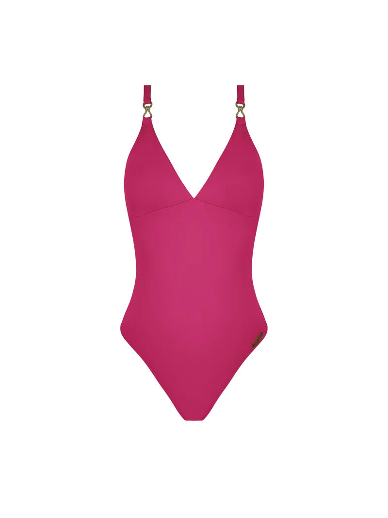 Lise Charmel Swimwear - Sillage Couture Wireless Swimsuit Strap Jewel Fuschia Sillage