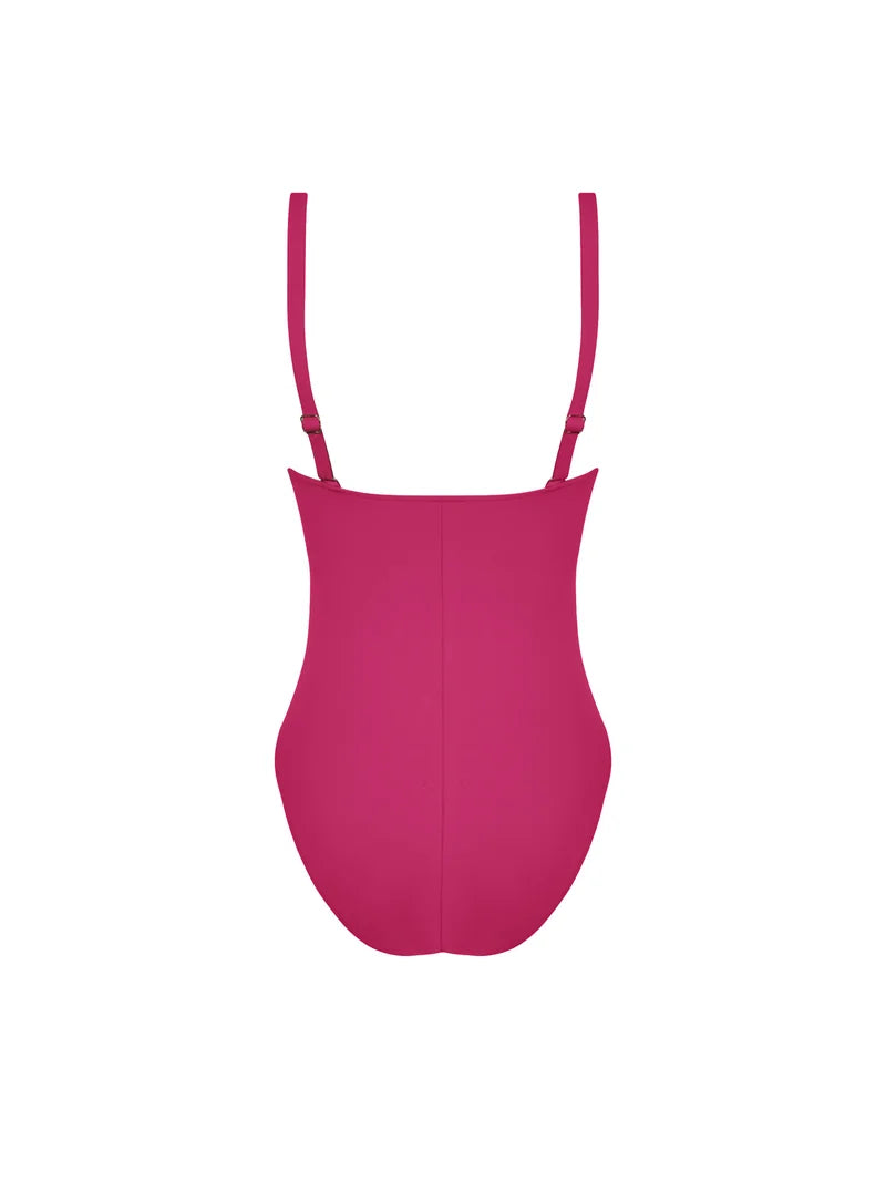 Lise Charmel Swimwear - Sillage Couture Wireless Swimsuit Strap Jewel Fuschia Sillage