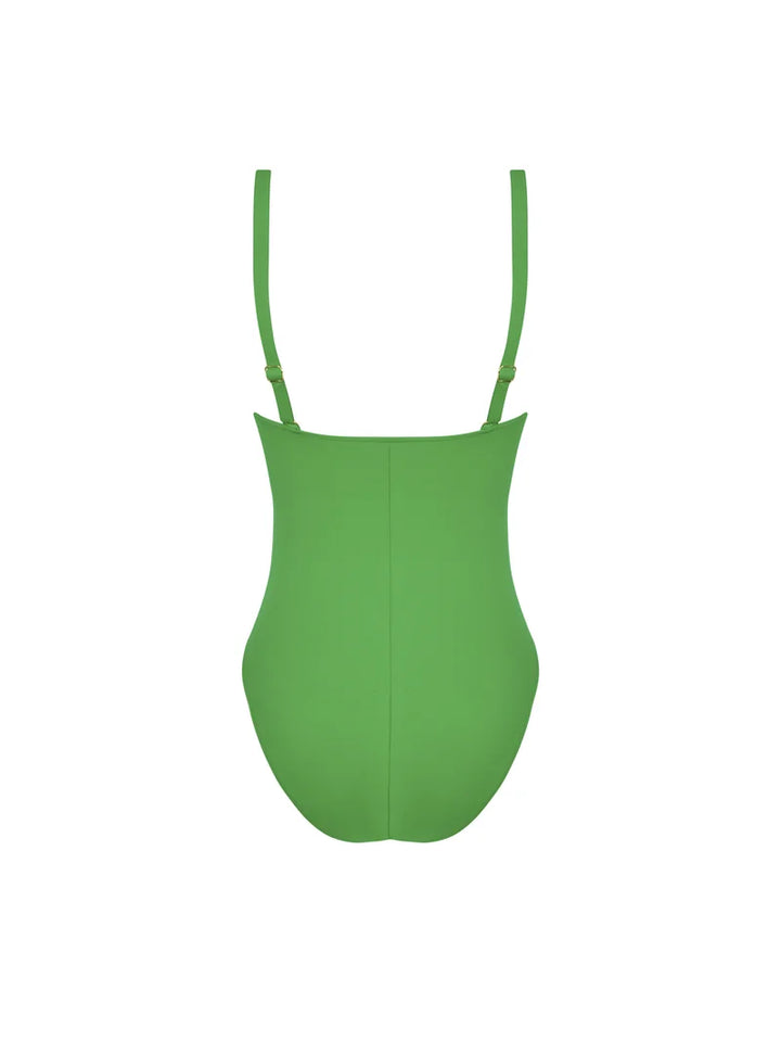 Lise Charmel Swimwear - Sillage Couture Wireless Swimsuit Strap Jewel Vert Sillage