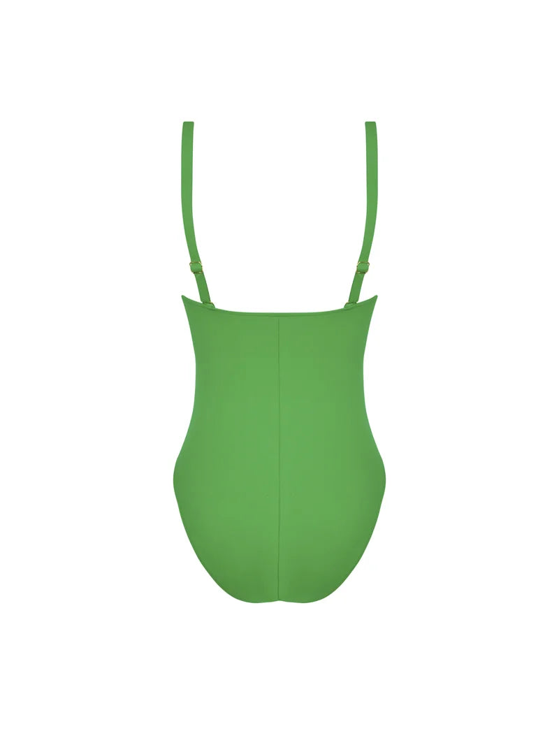 Lise Charmel Swimwear - Sillage Couture Wireless Swimsuit Strap Jewel Vert Sillage