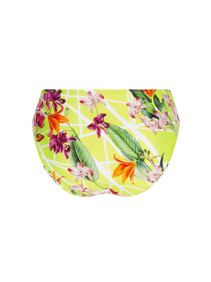 Lise Charmel Swimwear - Fleurs Splendeur Classic Bikini With Ties Splendeur Lime