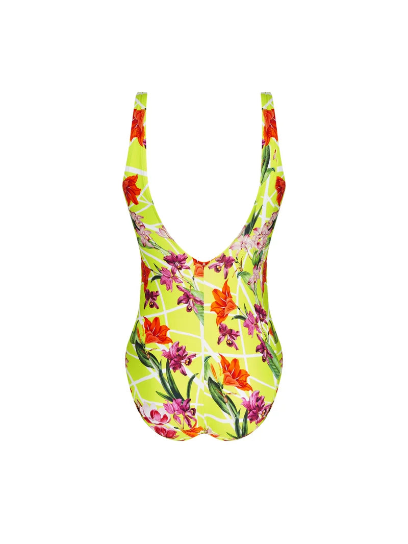 Lise Charmel Swimwear - Fleurs Splendeur Wireless Swimsuit Splendeur Lime