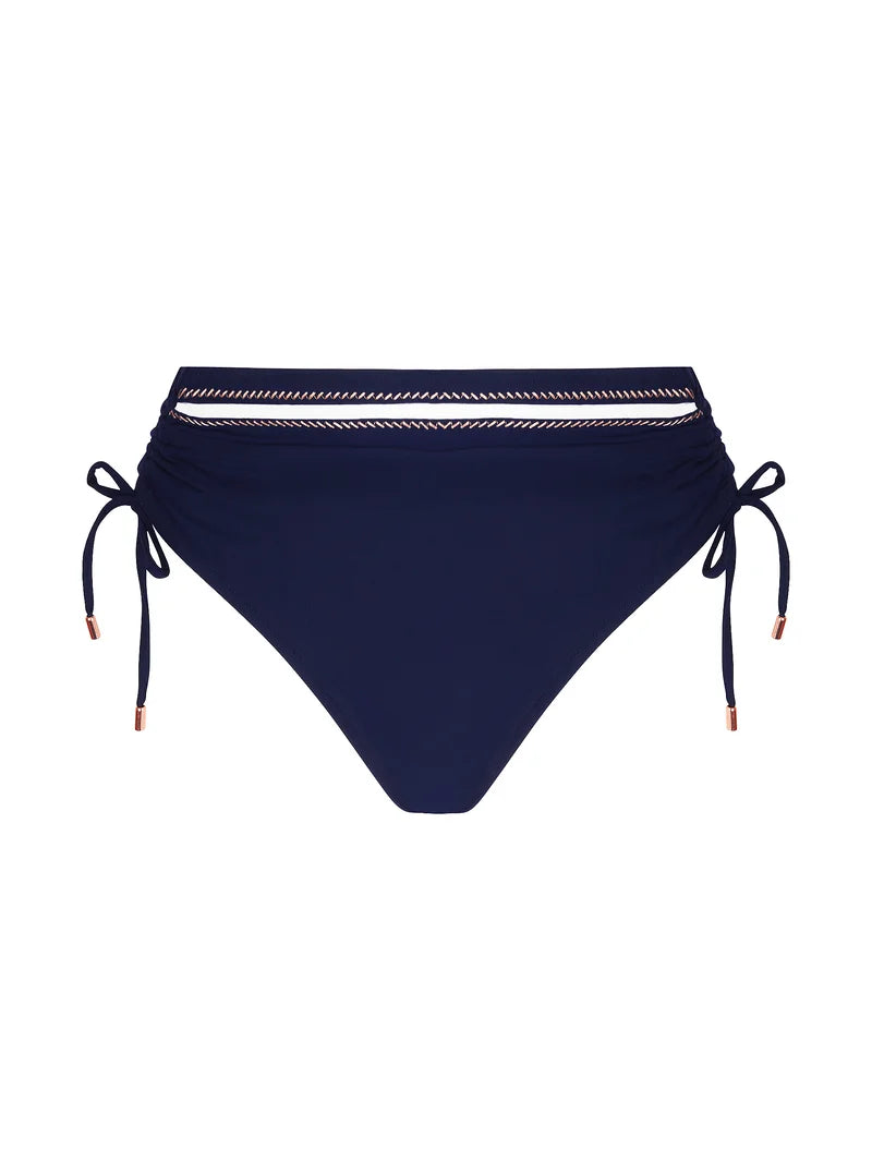 Lise Charmel Swimwear - Cordage Precieux Classic Bikini With Adjustable Ties Cordage Navy