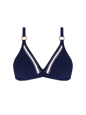 Lise Charmel Swimwear - Cordage Precieux Underwired Triangle Bikini Cordage Navy