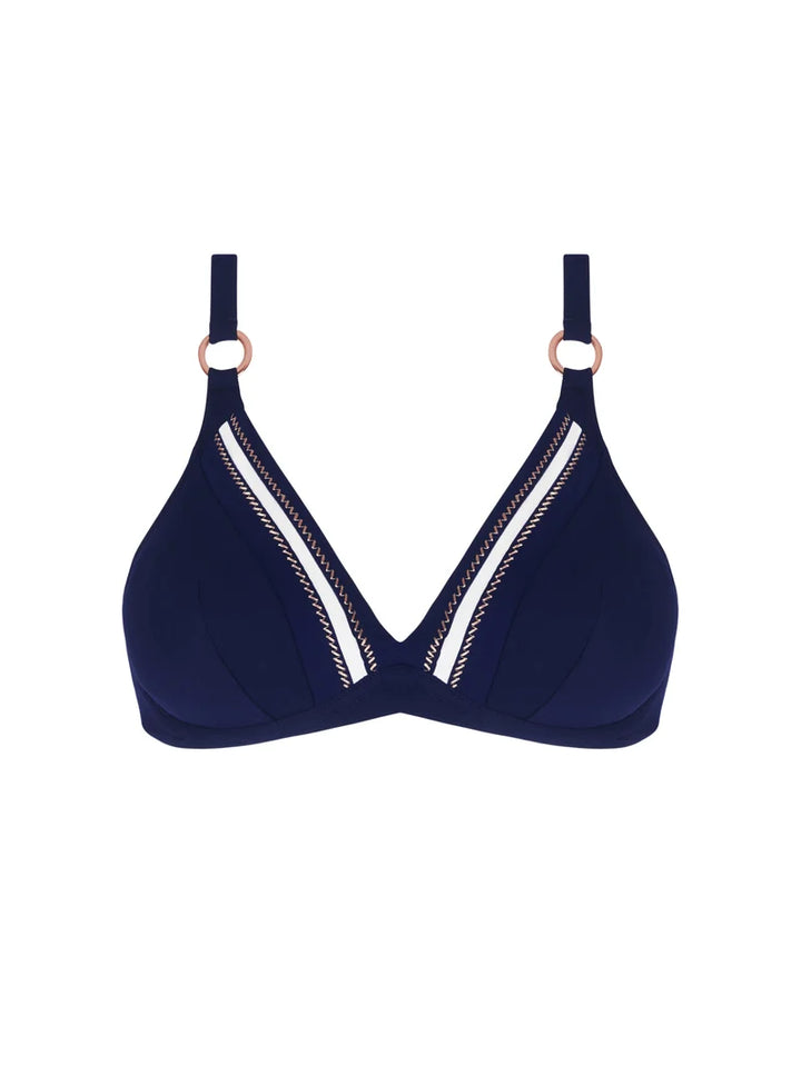 Lise Charmel Swimwear - Cordage Precieux Underwired Triangle Bikini Cordage Navy