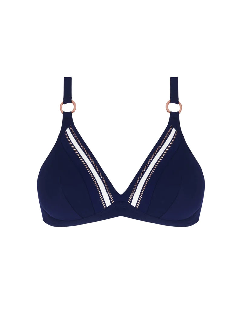 Lise Charmel Swimwear - Cordage Precieux Underwired Triangle Bikini Cordage Navy